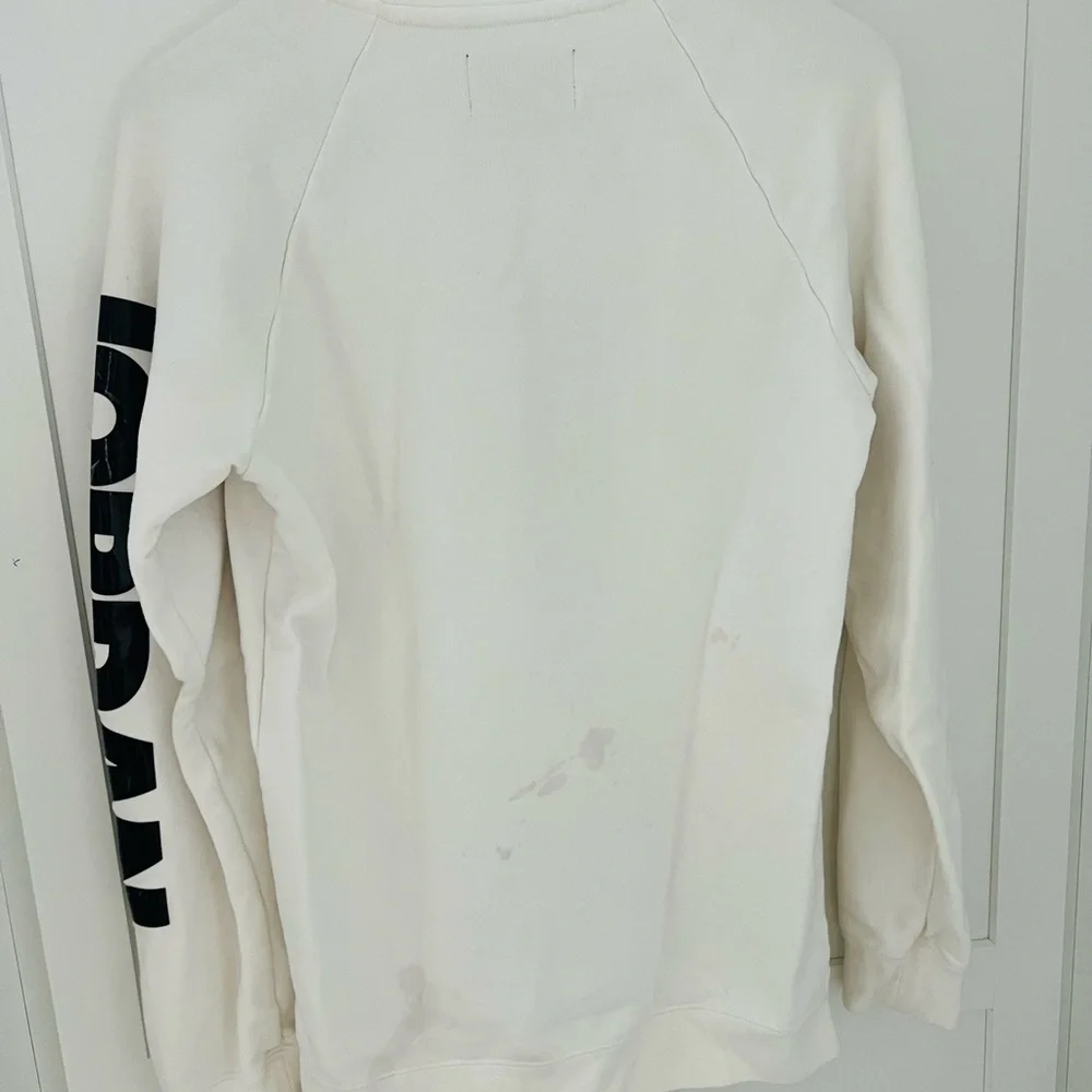 Jordan Nike Men's Legacy Crew Sweatshirt White Mens Small